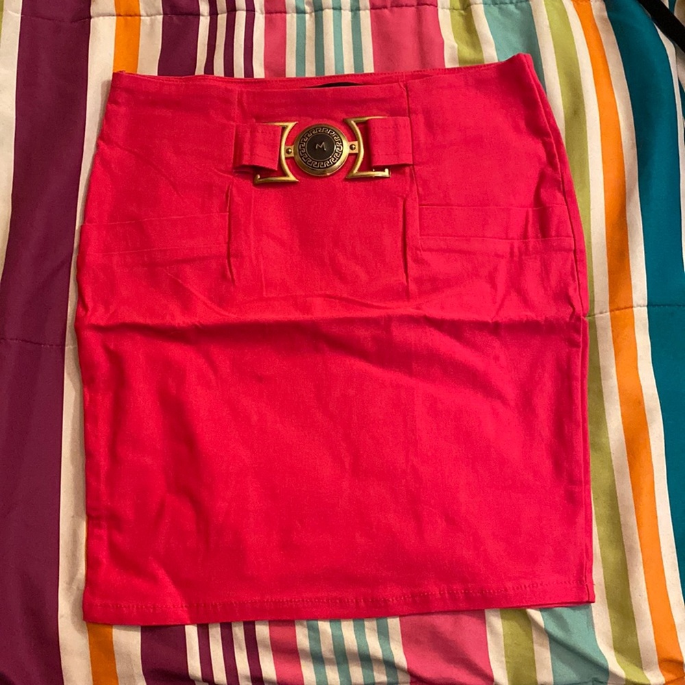 Hot pink skirt